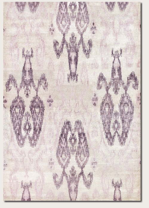 Couristan Area Rug Handspun Bamboo Sagan:  Zodiac, Ivorylilac