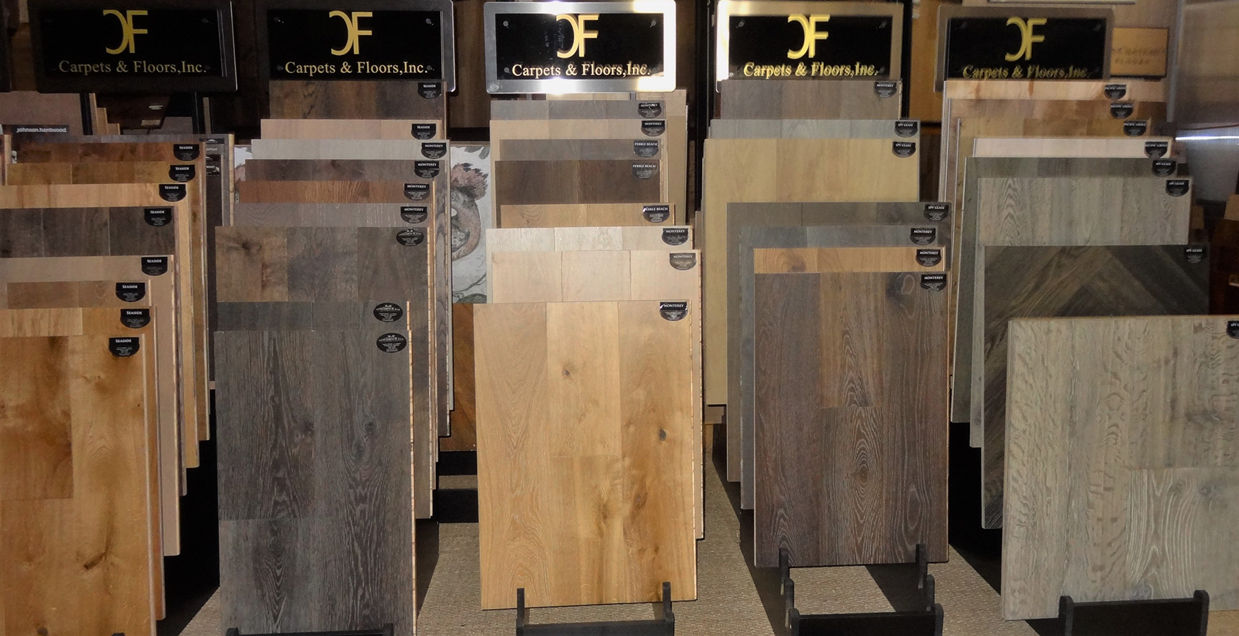 Carpets and Floors, Inc 's own labeled wood flooring