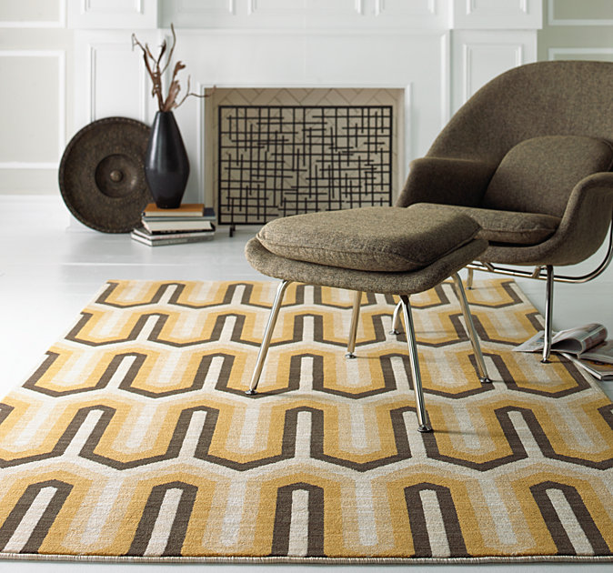 Karastan Rug, Willis Tower Gold, Room Scene